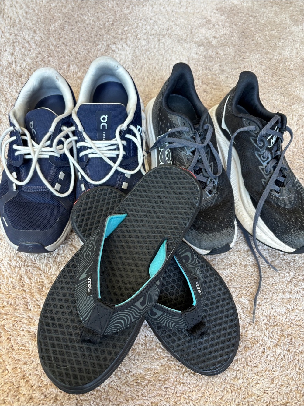 Lot of boys 7&7.5 sneakers/flip flops